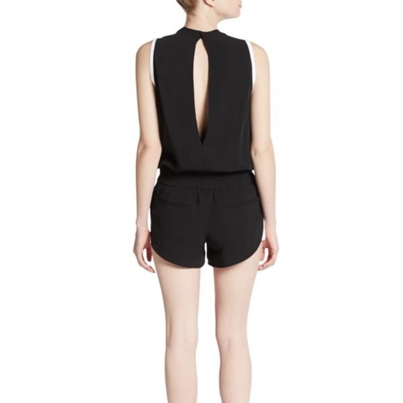 Helmut Lang Torsion Black & White Playsuit Romper - Picture 2 of 9